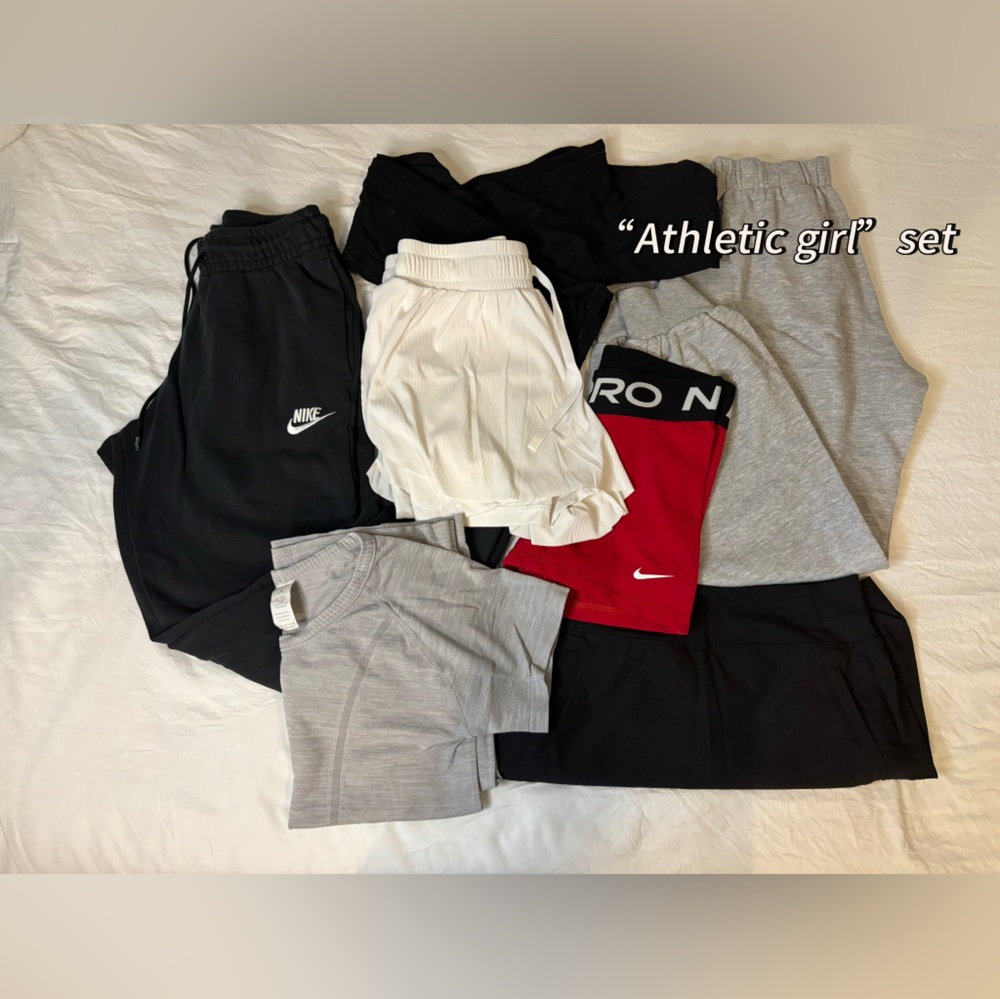 Nike Kids Shorts Set - Black, White, Red, Gray
